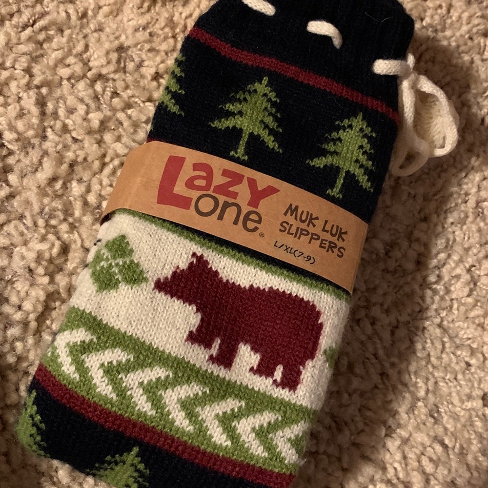 Muk Luks Slippers Lazy Ones NWT L/XL